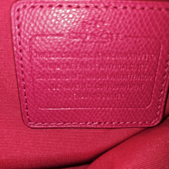 Hot pink Coach purse - Picture 5 of 8